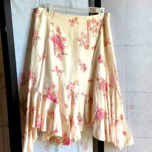 XXI floral asymmetrical skirt in size S